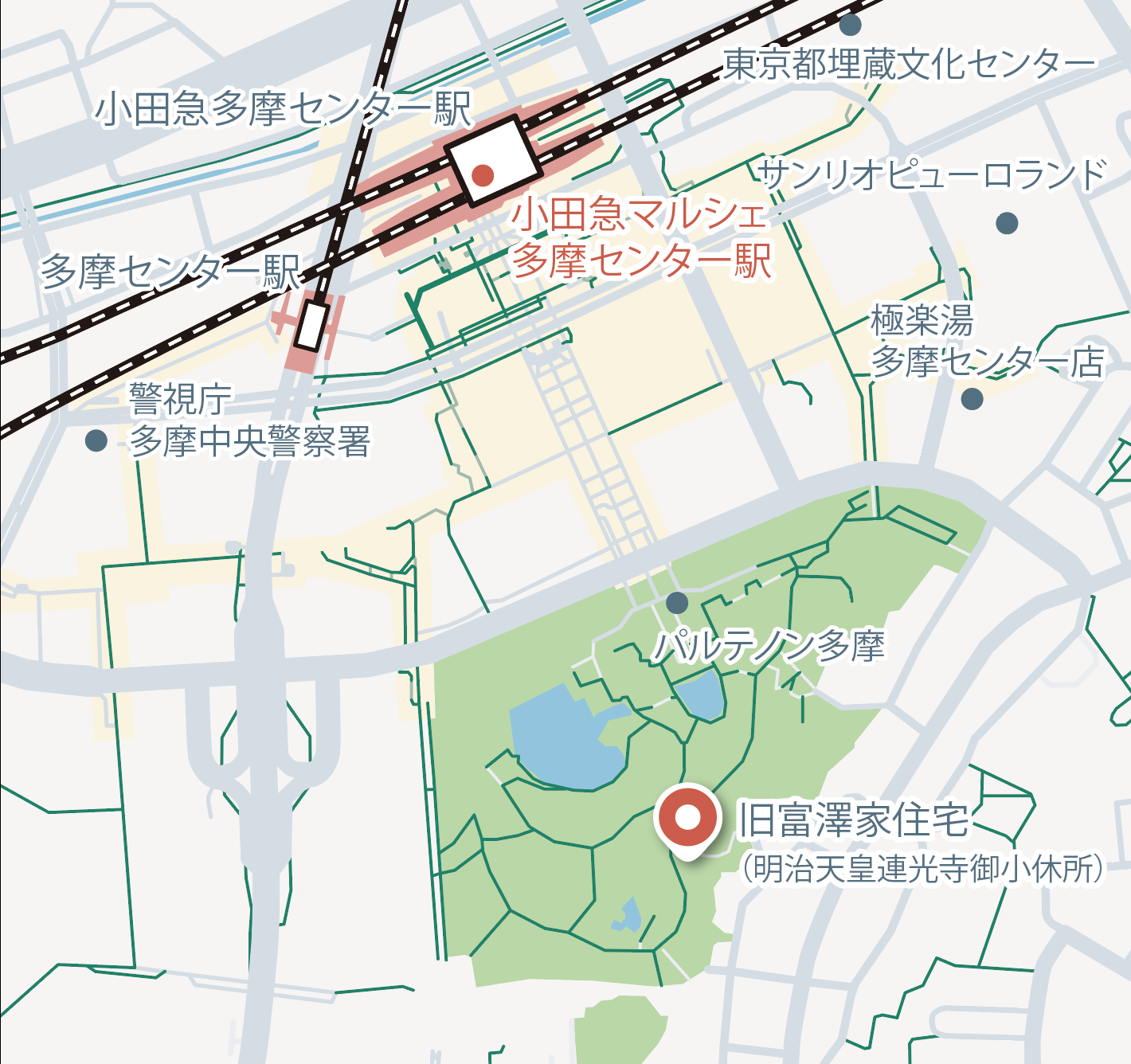 多摩エリア地図